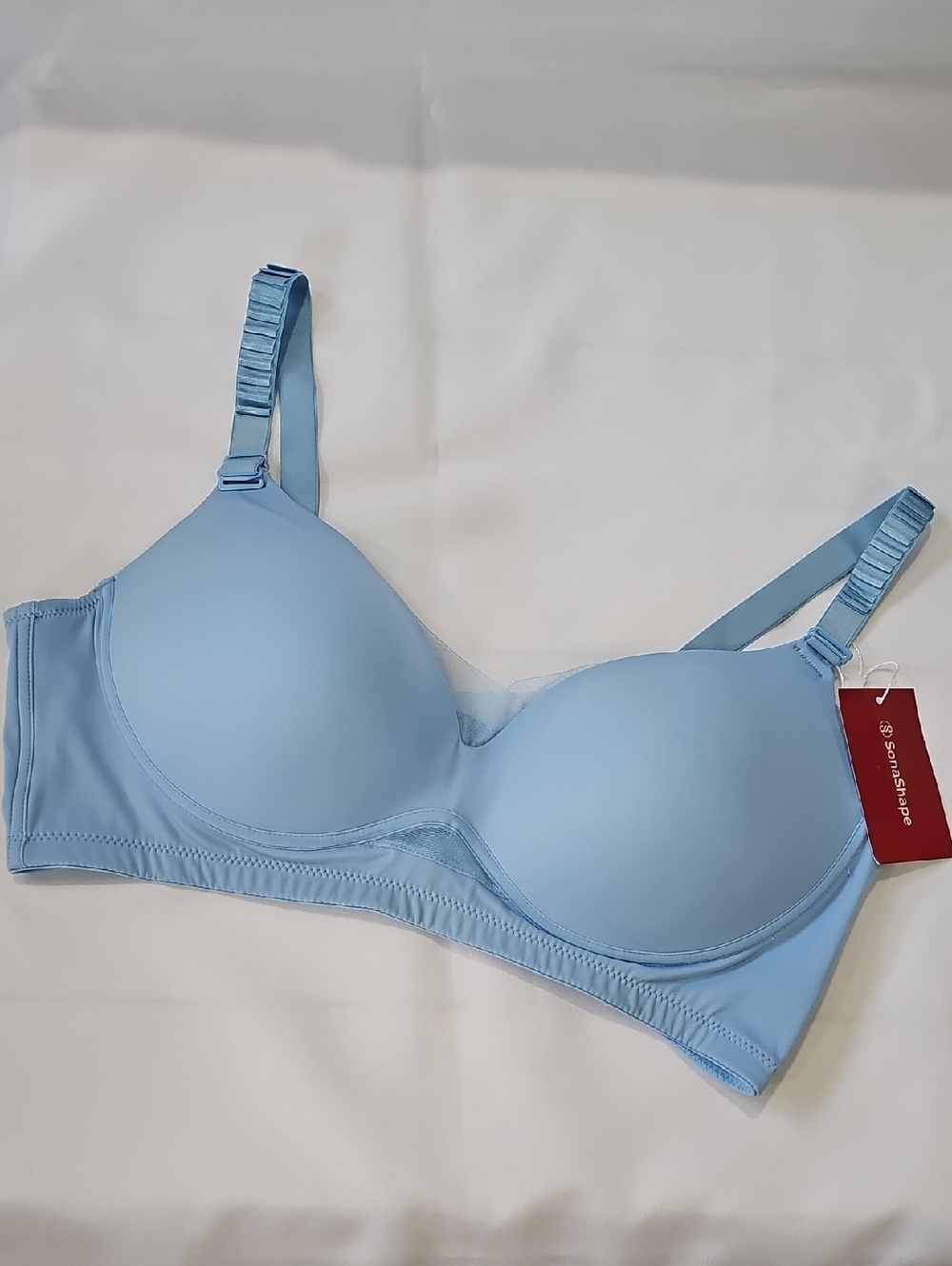 Sonashape Set Of 2 Light Blue Wireless T-Shirt Bra Size 2XL
